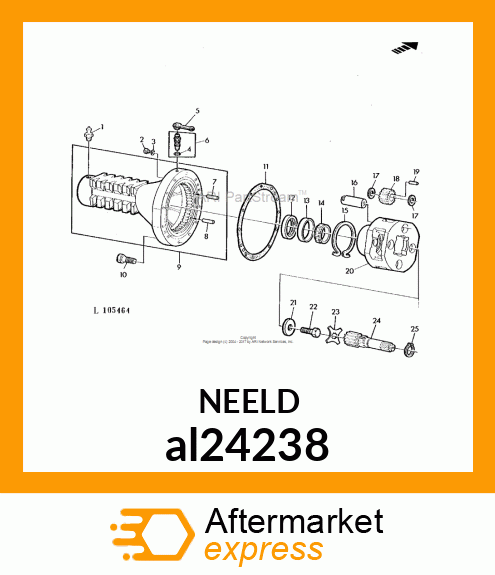 PIN, ROLLER, BEARING al24238