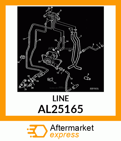 LINE, OIL ASSEMBLY AL25165