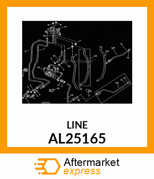 LINE, OIL ASSEMBLY AL25165