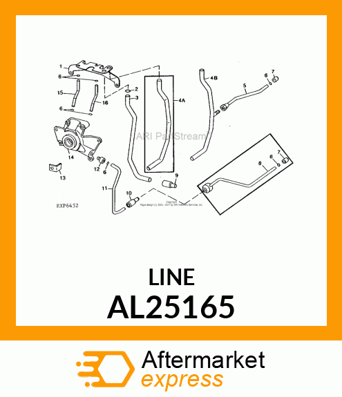 LINE, OIL ASSEMBLY AL25165