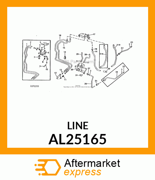 LINE, OIL ASSEMBLY AL25165