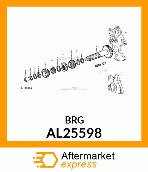 NEEDLE BEARING AL25598