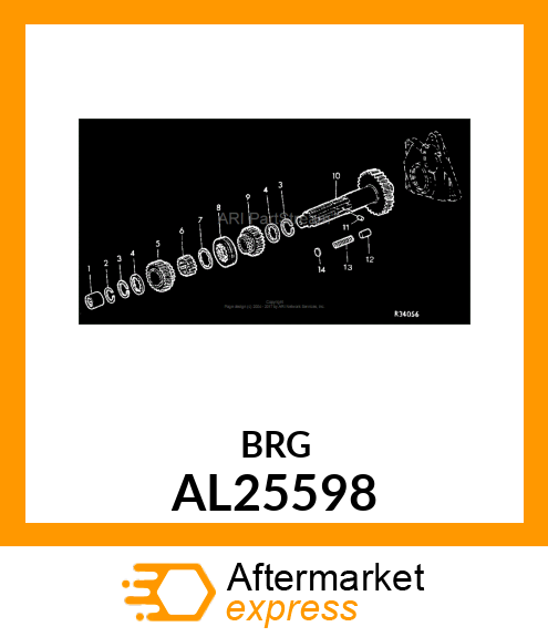 NEEDLE BEARING AL25598