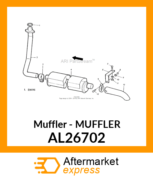 Muffler - MUFFLER AL26702