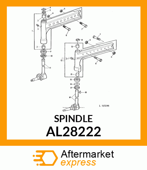 KNUCKLE ASSY. AL28222