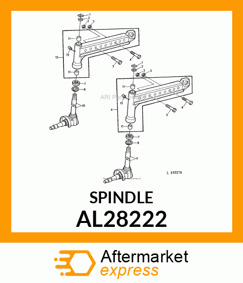 KNUCKLE ASSY. AL28222