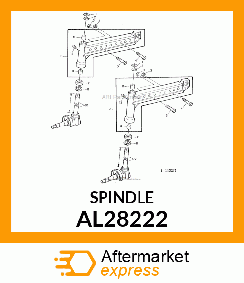 KNUCKLE ASSY. AL28222