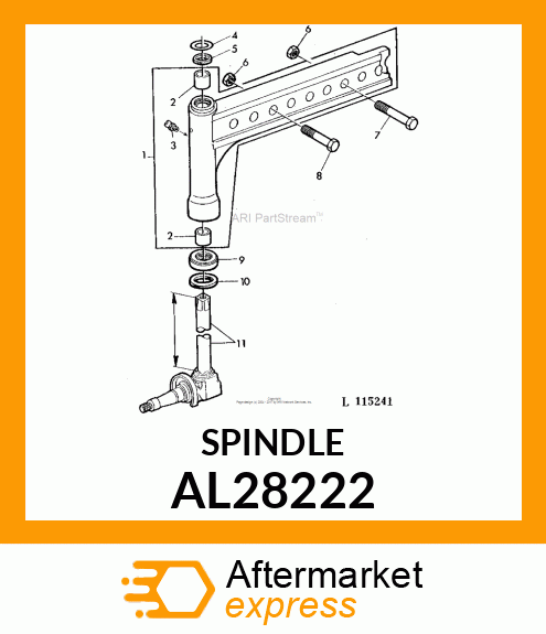 KNUCKLE ASSY. AL28222