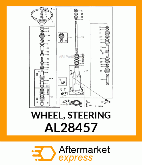 WHEEL, STEERING AL28457