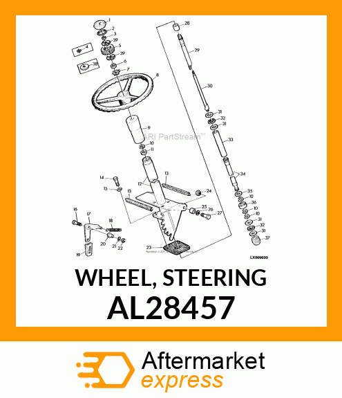 WHEEL, STEERING AL28457