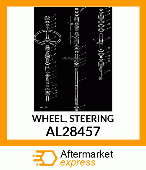 WHEEL, STEERING AL28457