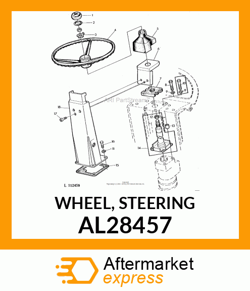 WHEEL, STEERING AL28457