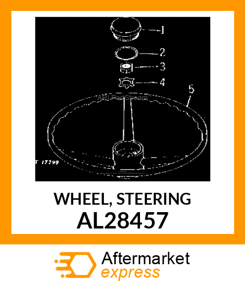 WHEEL, STEERING AL28457