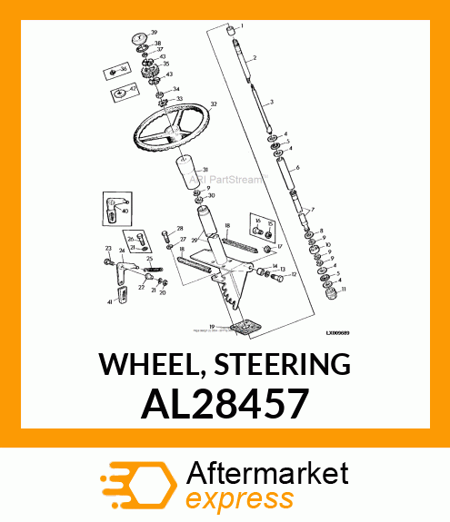 WHEEL, STEERING AL28457