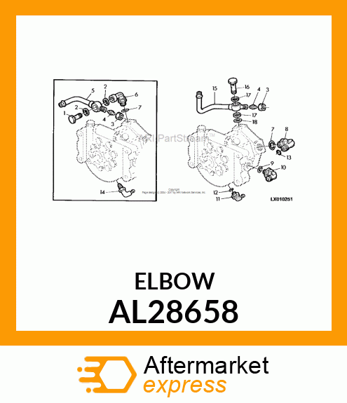 ELBOW FITTING AL28658