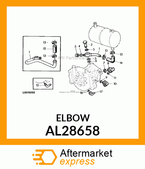 ELBOW FITTING AL28658