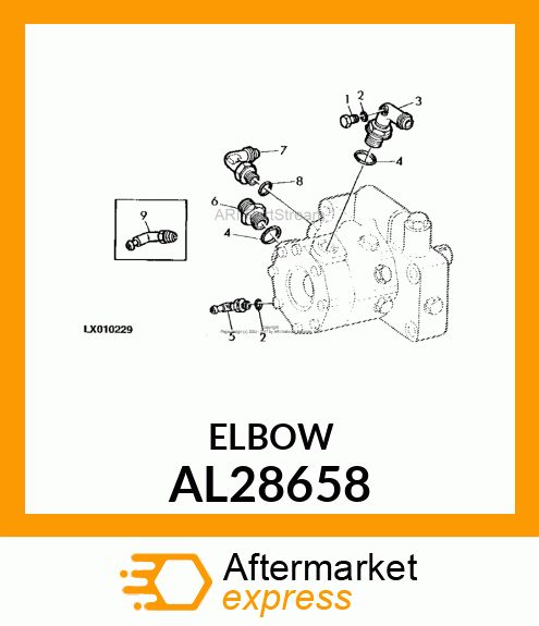 ELBOW FITTING AL28658