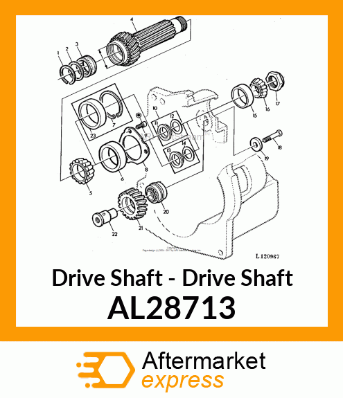 Drive Shaft - Drive Shaft AL28713