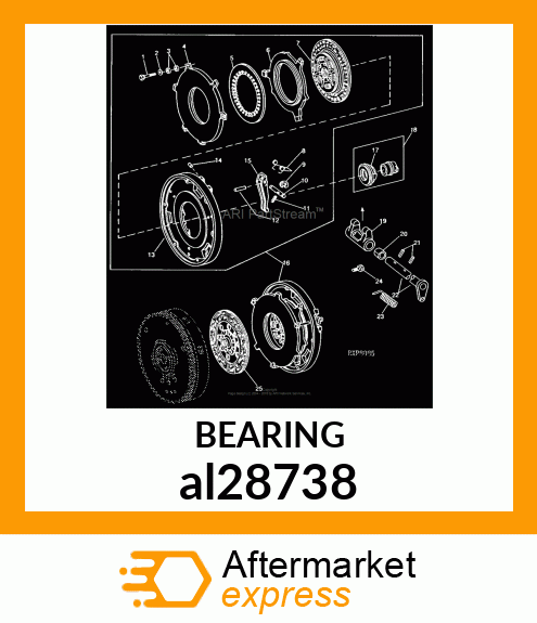 Out Bearing al28738