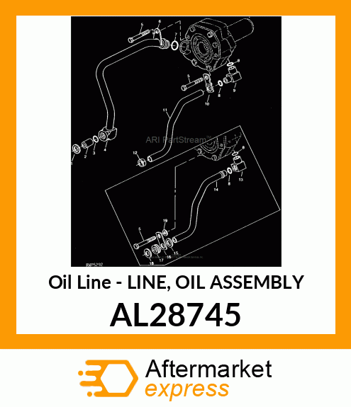 Oil Line - LINE, OIL ASSEMBLY AL28745