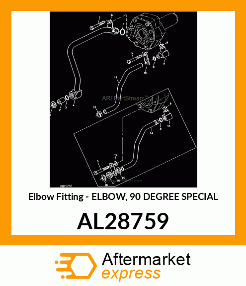 Elbow Fitting - ELBOW, 90 DEGREE SPECIAL AL28759