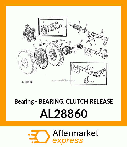 Bearing - BEARING, CLUTCH RELEASE AL28860