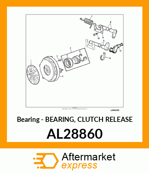 Bearing - BEARING, CLUTCH RELEASE AL28860