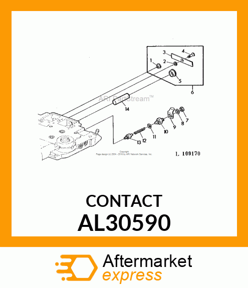 CONTACT, INDICATOR LAMP SWITCH AL30590