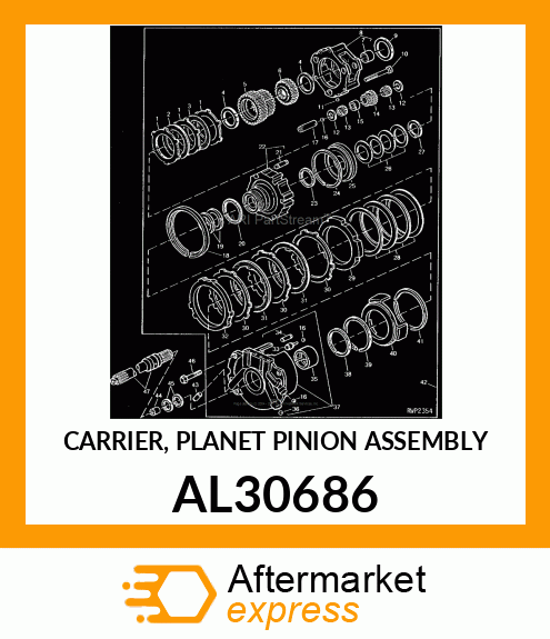 CARRIER, PLANET PINION ASSEMBLY AL30686