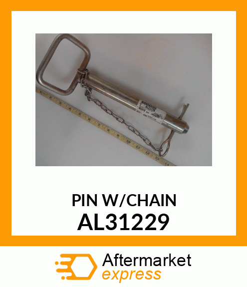 PIN WITH CHAIN AND SPRING COTTER AL31229