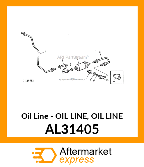 Oil Line - OIL LINE, OIL LINE AL31405