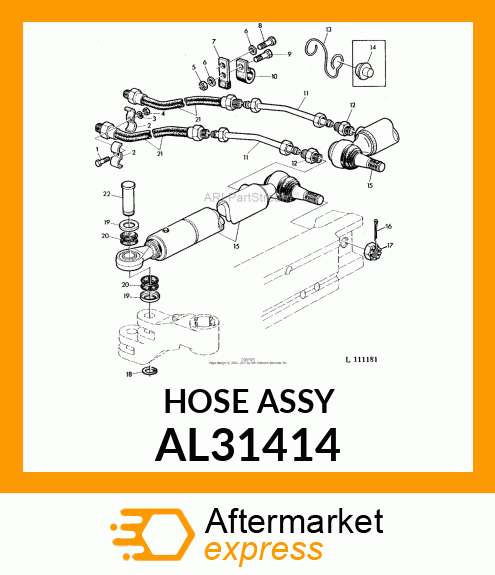 HYDRAULIC HOSE AL31414