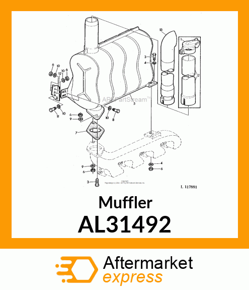 MUFFLER AL31492