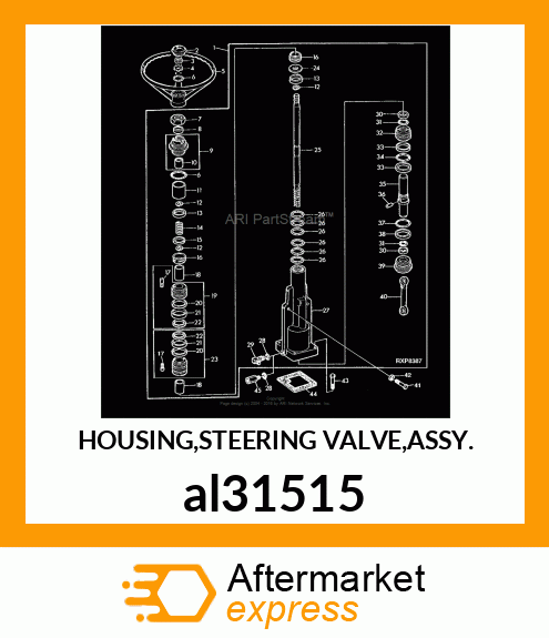 HOUSING,STEERING VALVE,ASSY. al31515