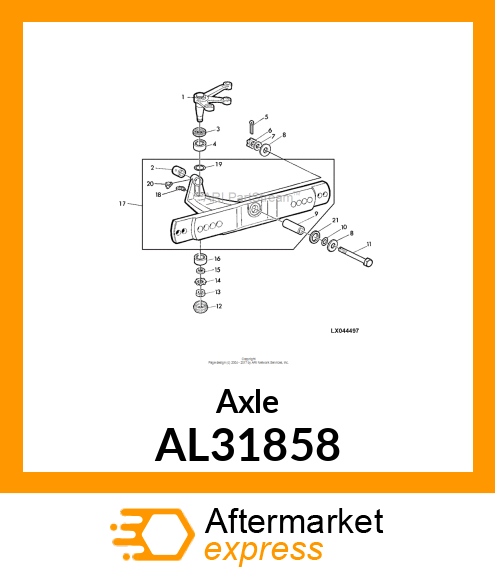 Axle AL31858