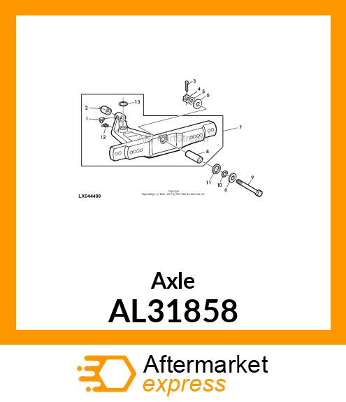 Axle AL31858