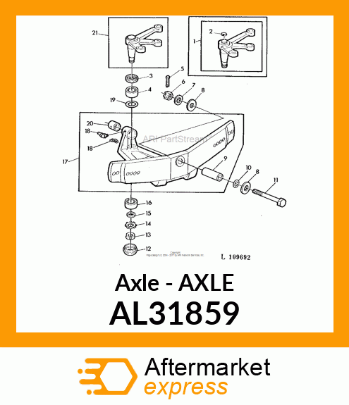 Axle - AXLE AL31859