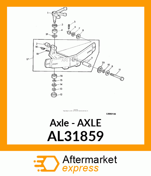 Axle - AXLE AL31859