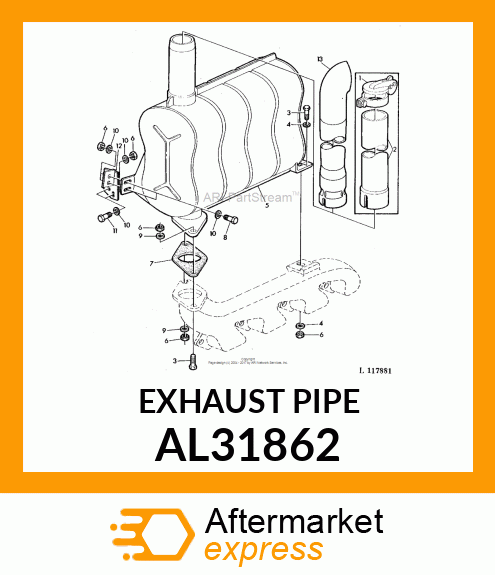 Exhaust Pipe AL31862