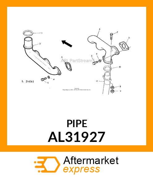 Exhaust Pipe AL31927