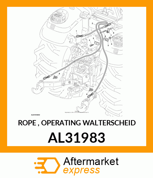 ROPE , OPERATING WALTERSCHEID AL31983