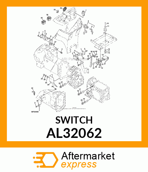 SWITCH, WARNING LIGHT SWITCH AL32062