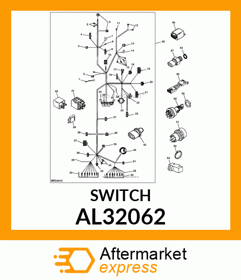 SWITCH, WARNING LIGHT SWITCH AL32062