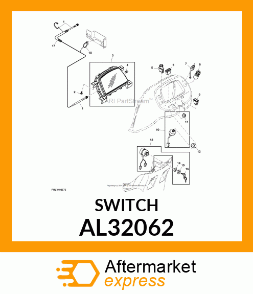 SWITCH, WARNING LIGHT SWITCH AL32062