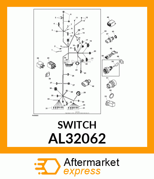 SWITCH, WARNING LIGHT SWITCH AL32062