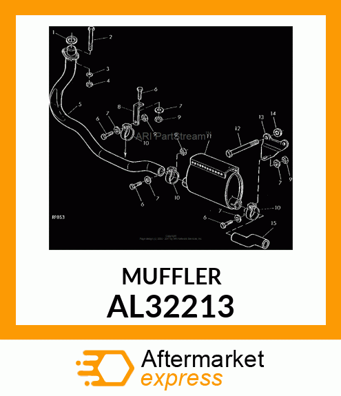 MUFFLER, HORIZONTAL AL32213