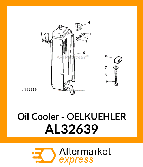 Oil Cooler - OELKUEHLER AL32639