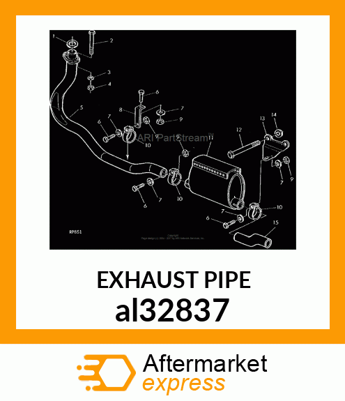 EXHAUST PIPE al32837