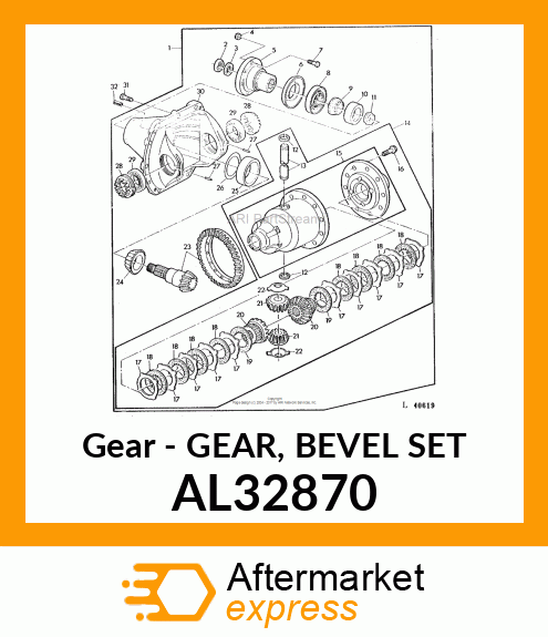 Gear - GEAR, BEVEL SET AL32870