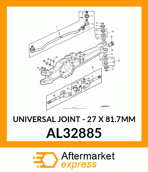 CROSS AND BEARING ASSEMBLY AL32885